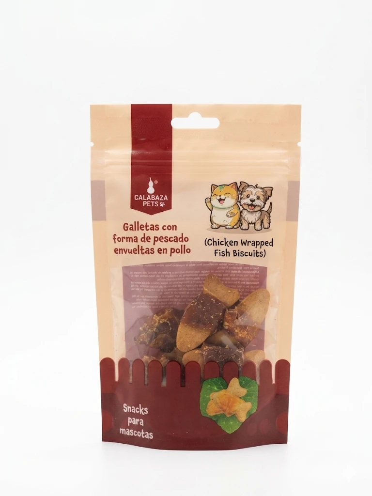 Galletas con forma de pescado envueltas en pollo - Calabaza Pets's foto | Moon y sus Amigos |  BizneCubano